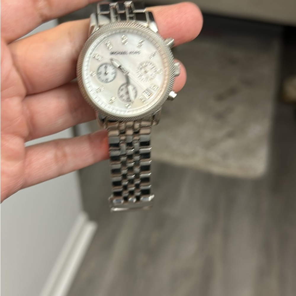 Michael Kors Silver Chronograph Watch